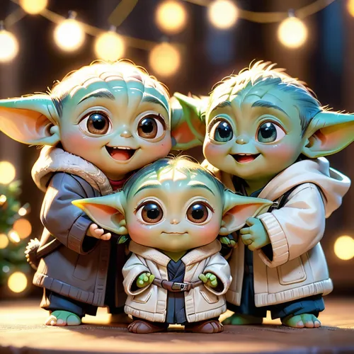 carol singers,elves,starlighters,gremlins,scandia gnomes,goblins