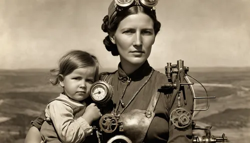 telephone operator,switchboard operator,1940 women,capricorn mother and child,vintage boy and girl,photomontage,little girl and mother,vintage man and woman,vintage women,vintage woman,theodolite,vintage female portrait,women in technology,diving helmet,vintage children,vintage telephone,two-way radio,uilleann pipes,woman holding a smartphone,mother with child,Conceptual Art,Fantasy,Fantasy 25