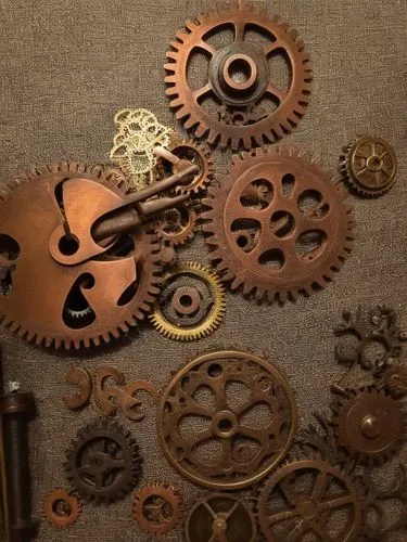 steampunk gears,gears,clockworks,tock,steampunk,cog,gear wheels,watchmaker,horology,cogs,clockmaker,the laser cuts,components,cog wheel,clockmakers,clockwork,sprockets,valves,cog wheels,watchmakers,Illustration,Realistic Fantasy,Realistic Fantasy 13