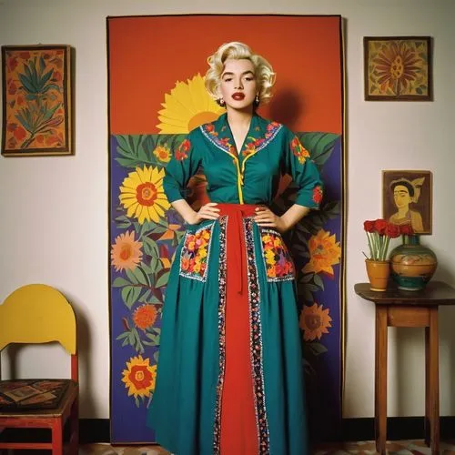 yasumasa,caftan,popart,marilyn monroe,caftans,frida kahlo,Art,Artistic Painting,Artistic Painting 40