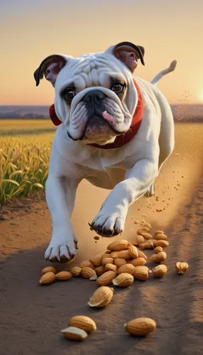 peanut bulldog,pet vitamins & supplements,almond nuts,dog running,potcake dog,running dog,almond meal,toy bulldog,pistachio nuts,balanced pebbles,peanuts,almond biscuit,unshelled almonds,continental bulldog,pine nuts,bakharwal dog,boston terrier,dog playing,french bulldogs,lure coursing,Illustration,Realistic Fantasy,Realistic Fantasy 11