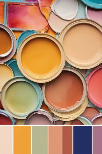 palette,color palette,paint boxes,paint pallet,color swatches,color table,rainbow color palette,shades of color,painted eggshell,art materials,colorful foil background,clay packaging,paints,clay tile,paint tubes,color mixing,color combinations,thick paint,polychrome,painting pattern,Illustration,Abstract Fantasy,Abstract Fantasy 11