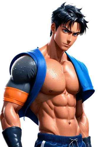 male character,game figure,sanshou,anime 3d,sixpack,3d figure,torso,blue-collar worker,game character,actionfigure,ken,body building,muscle man,muscle icon,jin deui,goku,swordsman,muscled,six-pack,boxer,Illustration,Japanese style,Japanese Style 03