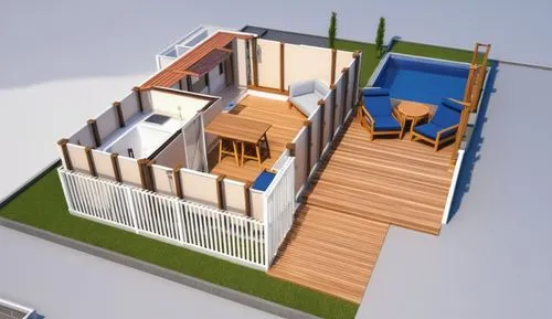 decking,wooden decking,3d rendering,wood deck,dog house frame,prefabricated buildings,garden design sydney,inverted cottage,cubic house,floorplan home,roof terrace,3d model,modern house,isometric,3d r