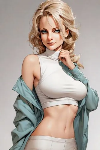 realdoll,kotobukiya,3d figure,female doll,takikomi gohan,marylyn monroe - female,darjeeling,elsa,blonde woman,plastic model,female doctor,3d model,doll figure,female model,white clothing,white lady,anime 3d,game figure,sculpt,model kit,Digital Art,Comic