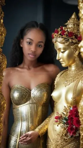 golden weddings,miss kabylia 2017,oduwole,replica of tutankhamun's treasure,oshun,gold ornaments