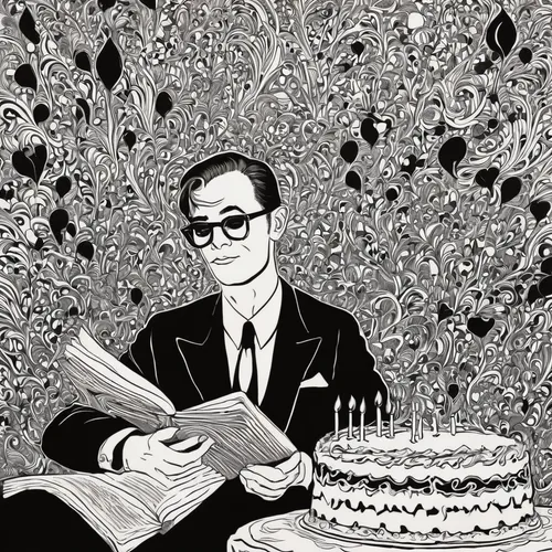 birthday card,book illustration,birthday independent,vintage illustration,birthdays,happy birthday background,sweet-sixteen,birthday background,typewriter,hand-drawn illustration,birthday banner background,reading glasses,coloring book for adults,birthday wishes,birthday,happy birthday,sweet sixteen,riddler,smoking man,coloring page,Illustration,Black and White,Black and White 19