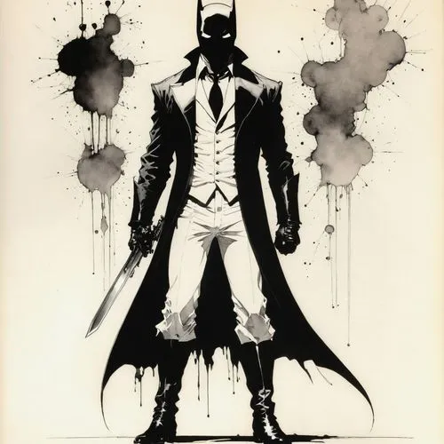 ink blot,,rorschach,batman,suit of spades,red hood,wolverine,dark suit,joker,crossbones,tuxedo just,quill,tuxedo,man silhouette,spawn,bat,supervillain,blade,the suit,daredevil,villain,lantern bat,Illu