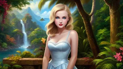 fairy tale character,fantasy picture,ninfa,amazonica,cartoon video game background,disneyfied,the blonde in the river,world digital painting,mermaid background,eilonwy,landscape background,background ivy,portrait background,forest background,love background,dressup,rosalinda,disney character,nature background,romantic portrait