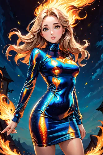 fire background,fire angel,human torch,flame spirit,firedancer,fire siren,fiery,captain marvel,dancing flames,super heroine,fire artist,superhero background,woman fire fighter,burning hair,flame of fire,fire master,firespin,goddess of justice,fantasy woman,fire dancer,Anime,Anime,General