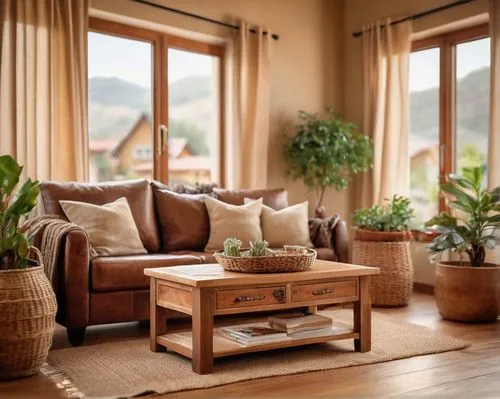 sunroom,wooden windows,home interior,wooden beams,sitting room,house plants,interior decor,living room,livingroom,bay window,houseplants,furnishing,soft furniture,interior decoration,patterned wood decoration,furnishings,contemporary decor,rustic,rustic aesthetic,houseplant,Unique,3D,Panoramic