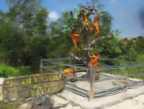 tropical bird climber,orange climbing plant,tangerine tree,climbing garden,orange tree,avifauna,arboreal,flying fox,sky ladder plant,strange tree,climbing forest,3d archery,tree swing,macaws,trumpet t