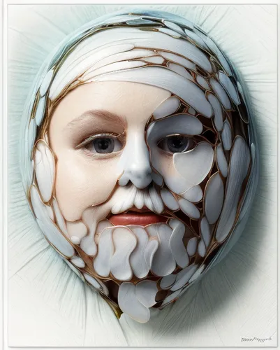 christ child,porcelaine,painted eggshell,head of garlic,glass ornament,christmas bauble,porcelain rose,bauble,embryo,holiday ornament,egg shell,vintage ornament,christmas ornament,ornament,glass yard ornament,infant,christmas ball ornament,embryonic,bird's egg,egg face,Realistic,Flower,Forget-me-not