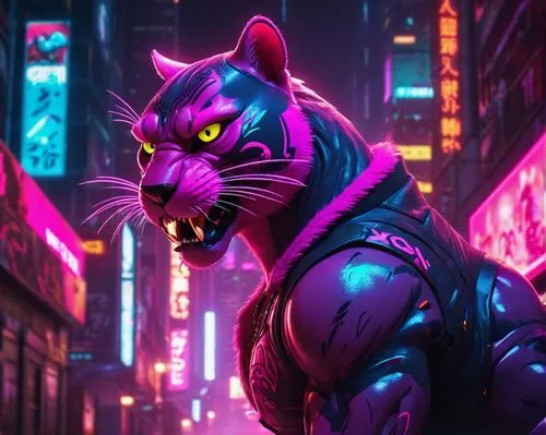 alleycat,panther,alley cat,gato,street cat,cyberpunk,bagheera,black cat,felino,rakshasa,jiwan,cat vector,purple wallpaper,cheshire,feline,cartoon cat,welin,scourge,citycat,murgatroyd,Conceptual Art,Sci-Fi,Sci-Fi 26