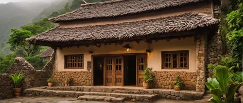 javanese traditional house,traditional house,asian architecture,ancient house,thatched roof,thatched cottage,teahouses,longhouses,longhouse,house in mountains,teahouse,thatched,thatch roof,miniature house,traditional building,wooden house,small house,beautiful home,old house,rice terrace,Illustration,Retro,Retro 20