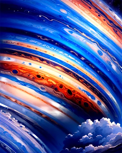 swirl clouds,jupiter,space art,coral swirl,planets,colorful spiral,spiral galaxy,planet alien sky,galaxy soho,abstract backgrounds,alien planet,rainbow waves,astronomy,spiral background,fire planet,swirling,bar spiral galaxy,planetary system,spiral nebula,jupiter moon,Illustration,Vector,Vector 07