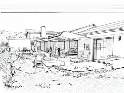 landscape design sydney,house drawing,landscape designers sydney,garden design sydney,line drawing,garden elevation,dunes house,landscape plan,3d rendering,mid century house,houses clipart,core renova