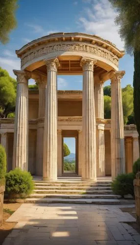 greek temple,temple of diana,roman temple,peristyle,doric columns,leptis,gennadius,temple of hercules,zappeion,italica,caesonia,panagora,artemis temple,panathenaic,paestum,ancient olympia,doric,eleusis,ostia,pallas athene fountain,Art,Artistic Painting,Artistic Painting 40