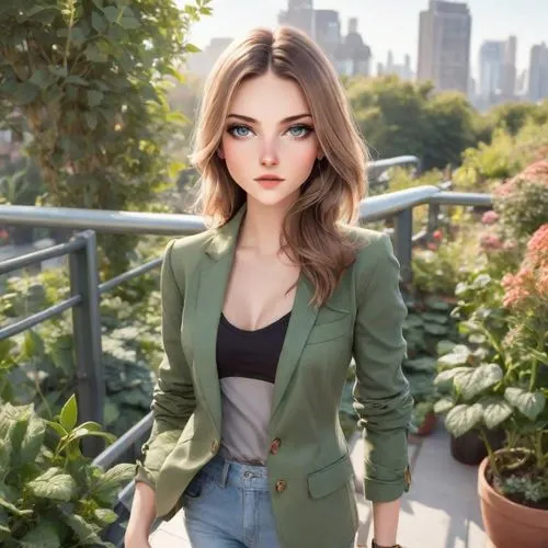 margairaz,green jacket,model doll,natalia,ariela,barbara