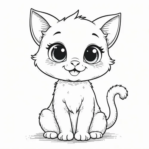 cat line art,cartoon cat,drawing cat,little cat,cat vector,doodle cat,Conceptual Art,Daily,Daily 15