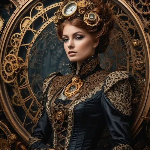 victorian lady,steampunk,victorian style,steampunk gears,victorian fashion,ornate pocket watch,gothic portrait,elizabeth i,the carnival of venice,the victorian era,baroque,imperial coat,venetia,clockmaker,gothic fashion,celtic queen,miss circassian,ornate,rococo,queen anne,Photography,General,Fantasy