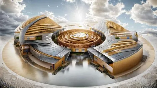 futuristic architecture,stargate,sky space concept,costa concordia,tomorrowland,the ark,futuristic art museum,3d bicoin,solar cell base,spiral book,shanghai disney,temple of christ the savior,time spiral,heaven gate,the dubai mall entrance,circular staircase,icon steps,helix,temple fade,somtum