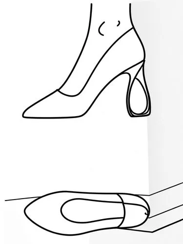 high heeled shoe,stirrup,heel shoe,shoelace,pronation,stiletto-heeled shoe,ballet flats,high heel shoes,slingbacks,guillemin,barsotti,achille's heel,dress shoes,ballet shoes,stack-heel shoe,suspensory,stirrups,reflex foot sigmoid,dorsiflexion,insole,Design Sketch,Design Sketch,Rough Outline