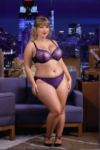 a bra,BIG BOOBS,BBW,,a woman in purple lingerie posing on the couch,gabourey,violeta,gorda,bbw,la violetta,pansa