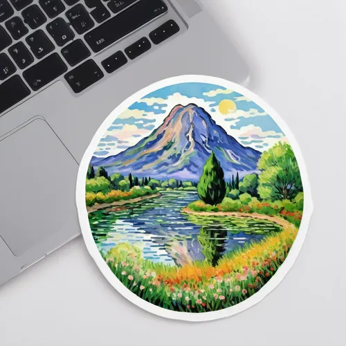 landscape background,mountain scene,clipart sticker,mountain landscape,mousepad,river landscape,salt meadow landscape,mountainous landscape,laptop accessory,apple macbook pro,apple mountain,decorative plate,apple icon,apple pie vector,springtime background,macbook pro,water lily plate,3d mockup,apple design,coaster,Art,Artistic Painting,Artistic Painting 04