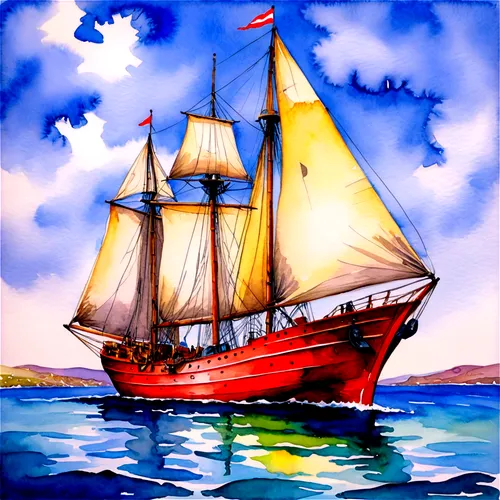 1. ship,the large red sail boat is traveling along the water,sea sailing ship,sail ship,sailing ship,whaleship,tallship,mayflower,galleon,caravel,sailing ships,three masted sailing ship,bluenose,barqu