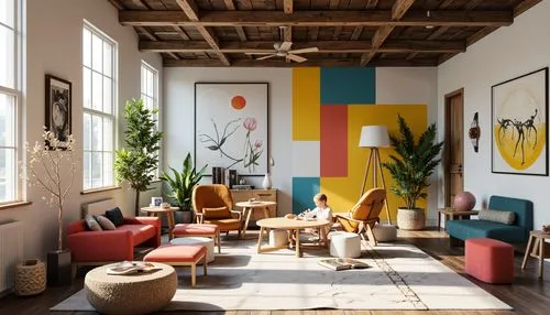 mid century modern,modern decor,interior design,loft,contemporary decor,danish furniture,interior decor,living room,anthropologie,interiors,apartment lounge,mid century,vitra,livingroom,cassina,decor,interior decoration,sitting room,airbnb icon,lofts