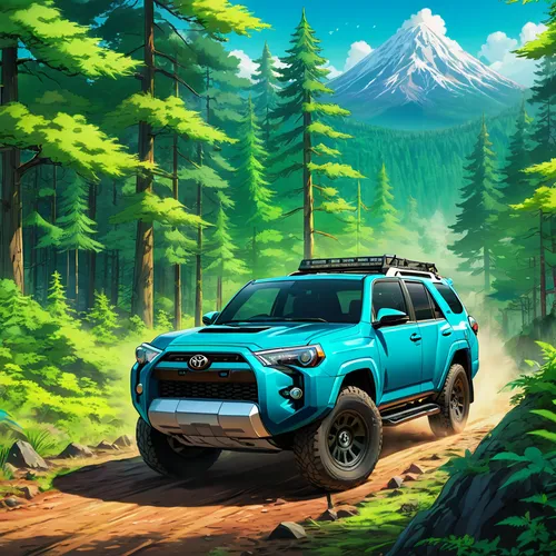 toyota 4runner,4 runner,subaru rex,toyota rav4 ev,toyota tacoma,toyota fj cruiser,toyota rav4,toyota rav 4,toyota highlander,forester,toyota tundra,ecosport,toyota,off-road vehicle,toyota land cruiser,off-road car,toyota hilux,off-road vehicles,mitsubishi triton,ranger,Illustration,Japanese style,Japanese Style 03