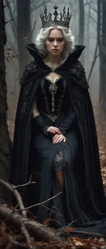 crow queen,morgause,black queen,volturi,noblewoman,prinzregent,narcissa,celtic queen,queen of the night,queenship,ermengarde,monarchic,elenore,emperatriz,throne,margairaz,arthurian,imperial crown,queen cage,gothic portrait,Illustration,Retro,Retro 09