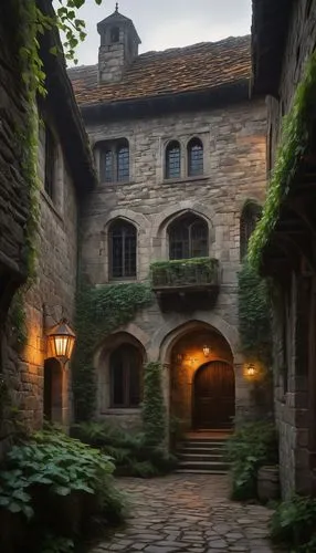 figeac,parador,medieval street,courtyards,volterra,cloisters,sarlat,courtyard,conques,cloistered,auberge,beget,stone houses,knight village,lehigh,sewanee,medieval,medieval castle,cloister,casabella,Conceptual Art,Fantasy,Fantasy 15