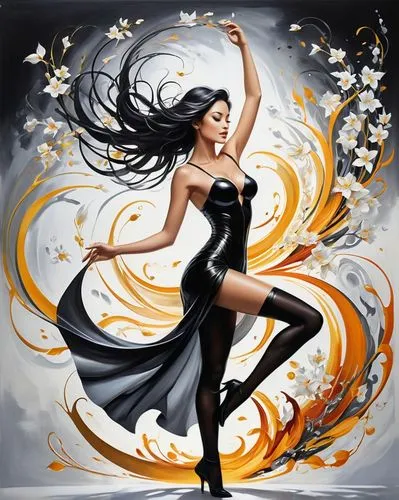 dance with canvases,dancer,flamenco,latin dance,dance,love dance,firedancer,twirling,dancing flames,whirling,fire dance,dance silhouette,silhouette dancer,gracefulness,dancesport,salsa dance,hoop (rhythmic gymnastics),twirl,twirls,valse music,Unique,Design,Logo Design