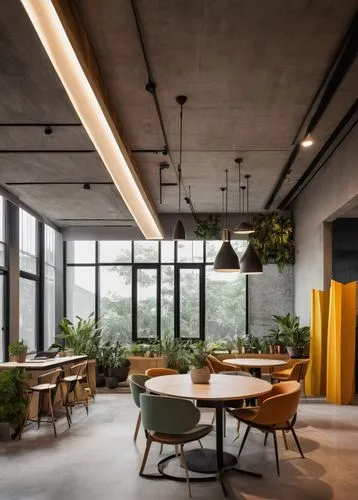 concrete ceiling,modern office,associati,bureaux,corten steel,modern decor,exposed concrete,creative office,gensler,daylighting,breakfast room,working space,workspaces,archidaily,loft,groundfloor,interior modern design,wenxian,interiors,contemporary decor,Illustration,Vector,Vector 06