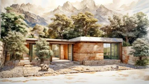 the cabin in the mountains,mountain huts,mountain hut,3d rendering,cabins,house in mountains,house in the mountains,alpine hut,holiday home,small cabin,olympos,winter house,log cabin,mountain settlement,chalet,ecovillages,home landscape,sukkah,viminacium,render