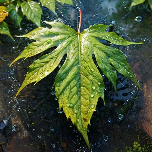 rainy leaf,suspended leaf,young leaf,leaf structure,leaf maple,brown leaf,leaf,foliage leaf,bicolor leaves,leaf veins,sapindaceae,moraceae,palmatum,leaf branch,jungle leaf,red leaf,dry leaf,maple foliage,leaf pattern,chestnut leaf,Conceptual Art,Fantasy,Fantasy 05