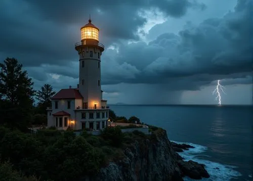 electric lighthouse,light house,lighthouse,point lighthouse torch,lighthouses,red lighthouse