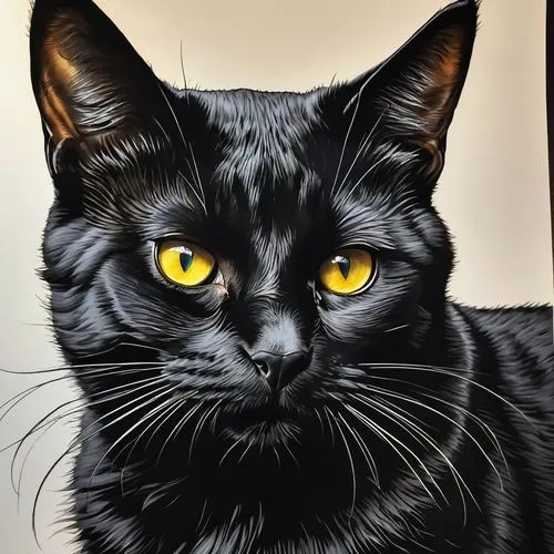 cat portrait,cat vector,black cat,pet portrait,drawing cat,custom portrait,halloween black cat,animal portrait,gray cat,cartoon cat,pferdeportrait,yellow eyes,lokportrait,jiji the cat,domestic short-haired cat,black paper,breed cat,cat,pet black,artist portrait,Photography,General,Realistic