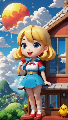 cute cartoon character,children's background,candy island girl,game illustration,cartoon video game background,heidi country,meteora,pubg mascot,android game,cute cartoon image,kids illustration,wind-up toy,piper,world digital painting,french digital background,3d fantasy,cg artwork,doll dress,flying girl,game art,Unique,3D,3D Character