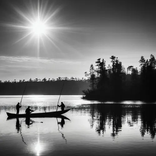 canoers,canoeists,canoer,canoeing,canoeist,fishermens,canoes,voyageurs,stand-up paddling,paddling,fishermen,kayaker,canoed,people fishing,temagami,paddlers,fisherman,paddler,fisherfolk,row boat,Illustration,Black and White,Black and White 33