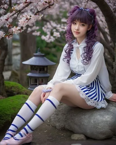 anime japanese clothing,japanese kawaii,japanese sakura background,white with purple,sakura blossom,white purple,sakura blossoms,pale purple,purple-white,japanese doll,sakura tree,japanese idol,floral japanese,hinata,the purple-and-white,cherry blossoms,sakura flower,cold cherry blossoms,japanese woman,japanese cherry,Photography,Documentary Photography,Documentary Photography 21