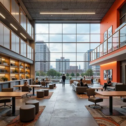 modern office,langara,offices,gensler,mccombs,atrium,jadwin,shenzhen vocational college,macewan,swedbank,phototherapeutics,bobst,sfu,hubspot,lobby,headquaters,schulich,rit,office buildings,bridgepoint