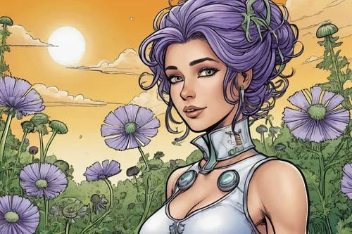 cynara,background ivy,sunflower coloring,rosa 'the fairy,elven flower,marguerite,rosa ' amber cover,windflower,rosa ' the fairy,cosmos field,the lavender flower,vanessa (butterfly),purple daisy,flora,celestial chrysanthemum,coloring,mayweed,widow flower,lilacs,virgo,Illustration,American Style,American Style 13