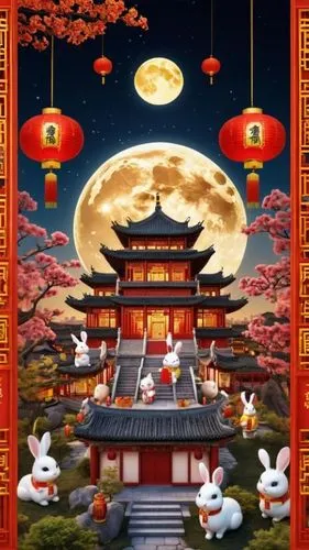 oriental painting,hall of supreme harmony,mid-autumn festival,spring festival,asian architecture,haiping,japanese art,cartoon video game background,guobao,daoism,qibao,lanterns,kakiemon,wolong,baoding,heian,soochow,yimou,wenzhao,benxi