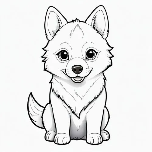 malamute,husky,welsh cardigan corgi,dog illustration,siberian husky,akita,Illustration,Japanese style,Japanese Style 01