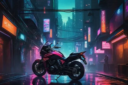 cyberpunk,motorbike,motorcycle,motorcycles,vapor,yamaha,neon arrows,electric scooter,hanoi,yamaha r1,motorcyclist,honda,black motorcycle,alleyway,ducati,dusk,alley,bike,dusk background,80's design,Illustration,Black and White,Black and White 06