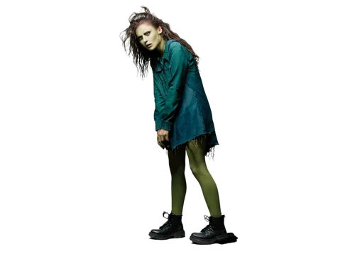 zombie,stilts,stilt,halloween frankenstein,hag,string bean,green goblin,green skin,goblin,pea soup,grunge,cleanup,heather green,female model,leg,long bean,green bean,wicked witch of the west,walking stick,pea,Photography,Documentary Photography,Documentary Photography 20