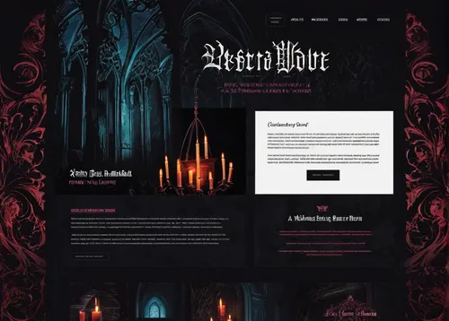 web mockup,website design,landing page,wordpress design,home page,black candle,web design,sepulchre,dark gothic mood,web banner,website,gothic style,homepage,webdesign,dialogue window,banner set,flat design,gothic,mortuary temple,gothic architecture,Illustration,Realistic Fantasy,Realistic Fantasy 46